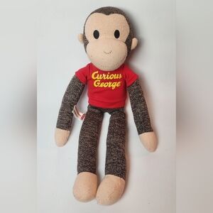 Large 21" Curious George Sock Plush